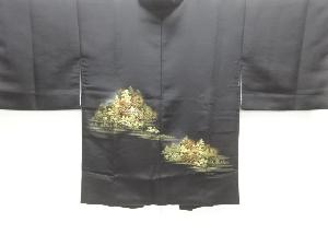 大正ロマン　寺院模様織り出し漆絵羽織